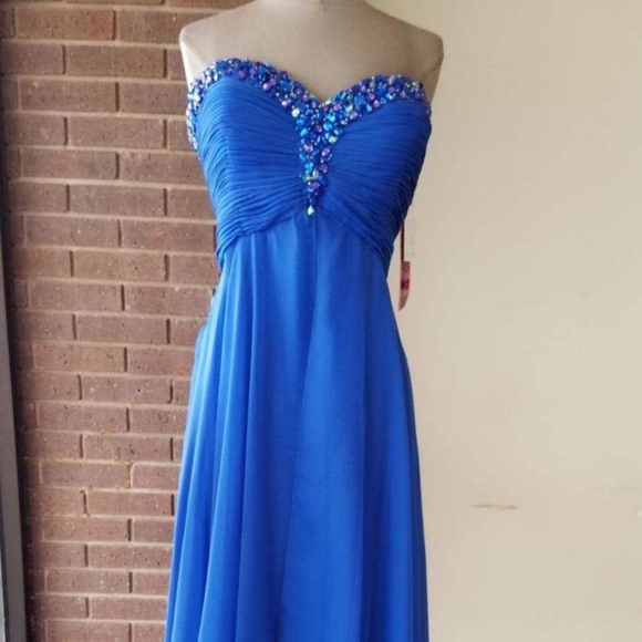 Morí Lee Blue Dress (size 18) - Picture 6 of 9